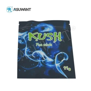 kush 허브 향료 플라스틱 지퍼 록 마일 라 백 지퍼 열 밀봉