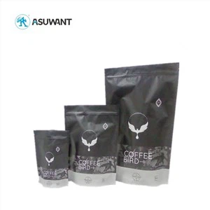 mylar ziplock 커피 티백 알루미늄 호일 퇴비가있는 스탠드 업 파우치
