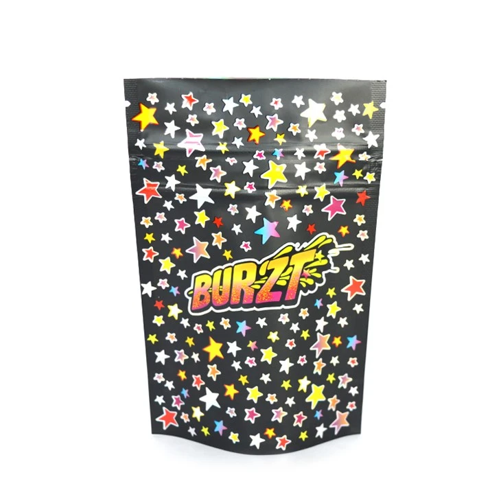 Food Grade Black Child Resistant Exit Zipper Bag