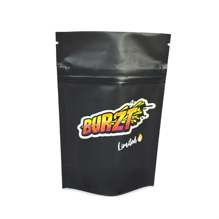 Food Grade Black Child Resistant Exit Zipper Bag