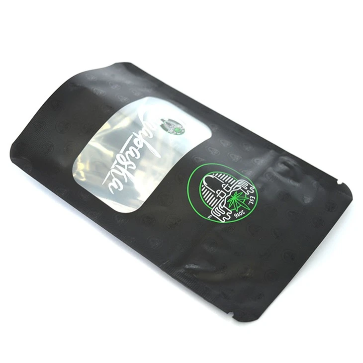Food Grade Black Child Resistant Exit Zipper Bag