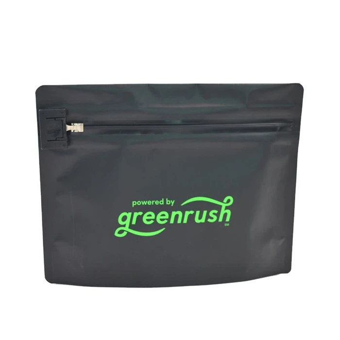 Medical Marijuana Packaging Stand Up Plastic Bags With Top Child Proof Zipper