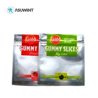 Starburst gummies는 포장 사탕 열 밀봉 가능한 비닐 봉지를 포장합니다