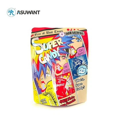 재밀봉 가능한 이국적인 캔디 플라스틱 지퍼 포장 3.5g 냄새 방지 3.5 마일라 가방