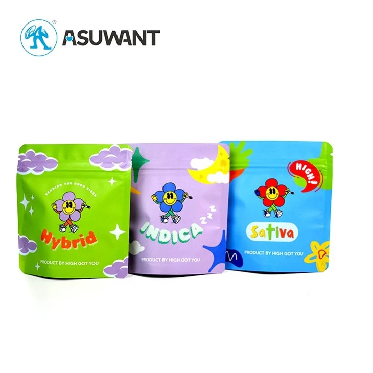 Wholesale Custom Smell Proof Backpack Boyz Mylar Bags 3.5g 28g Aluminum Foil Ziplock Bags For Food Packaging